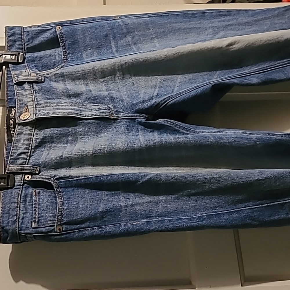 Express two toned distressed skinny jeans size 12R